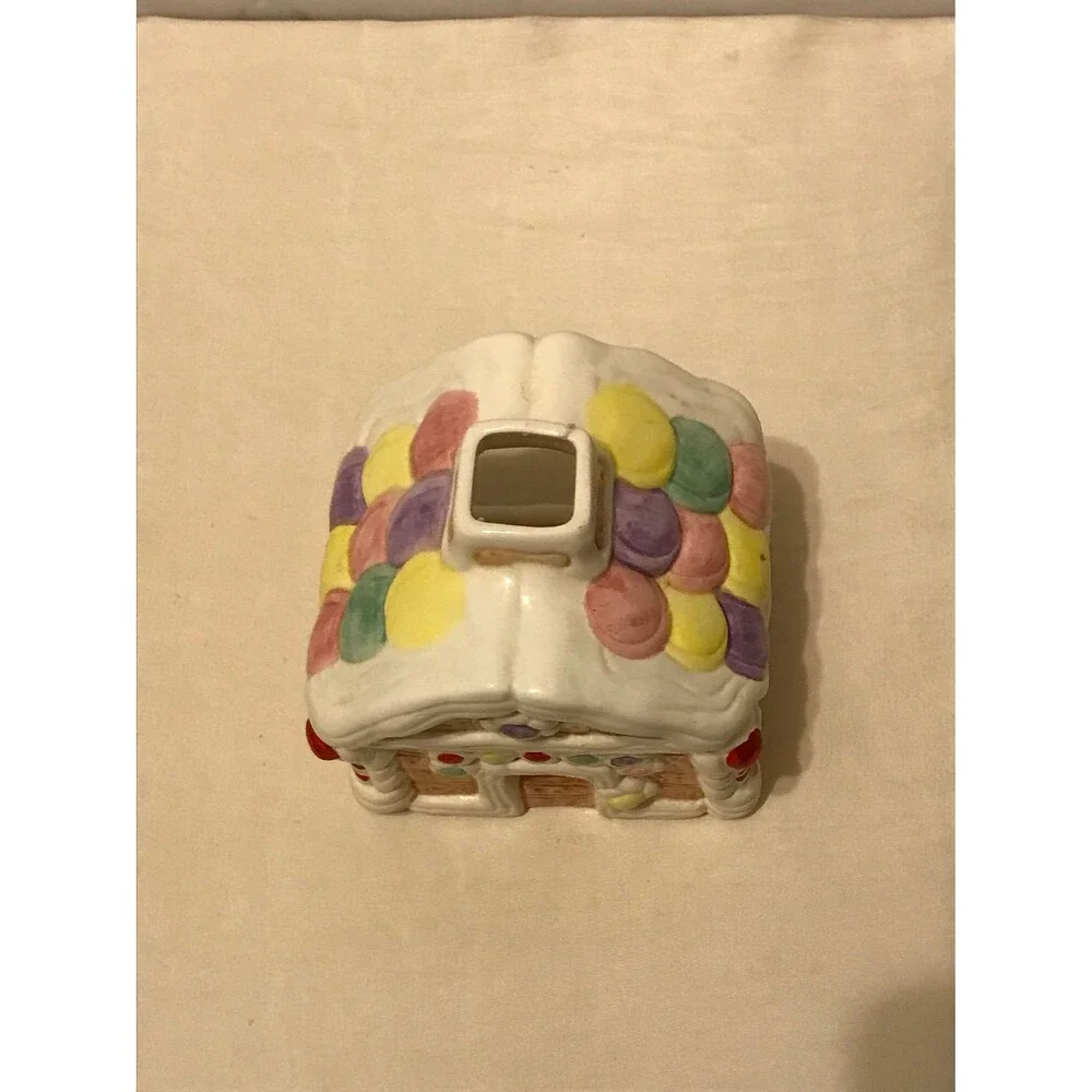 Home for the Holidays Candy Cottage Decorative Candleholder